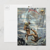 Carte Postale Plongeurs victoriennes vintages (Devant / Derrière)