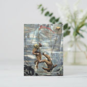 Carte Postale Plongeurs victoriennes vintages (Debout devant)