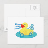 Carte Postale Plongez Dans Le Bain ! (Devant / Derrière)