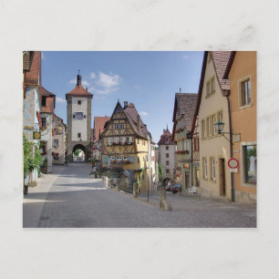 Carte postale Plönlein Place, Rothenburg, Allemagn