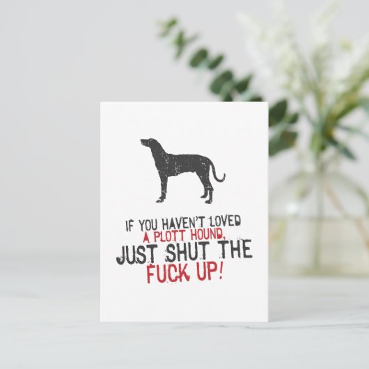 Carte Postale Plott Hound (Debout devant)