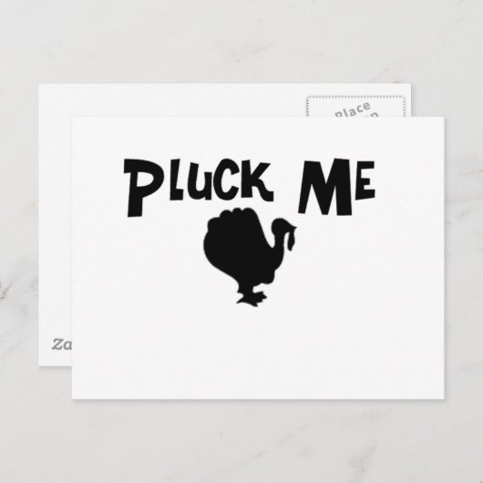 Carte Postale Pluck Me (Devant / Derrière)