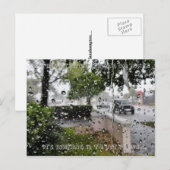 Carte postale pluie (Devant / Derrière)