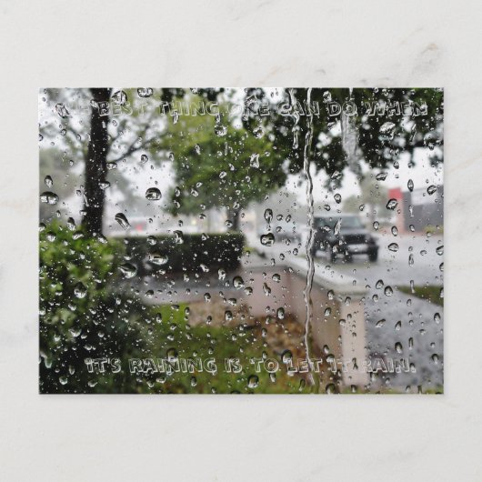 Carte postale pluie (Devant)