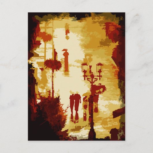 Carte Postale Pluie (Devant)