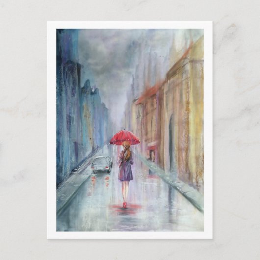 Carte Postale Pluie (Devant)