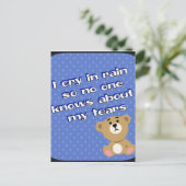 Carte Postale pluie (Debout devant)