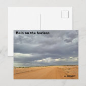 Carte Postale Pluie à l'horizon (Devant / Derrière)