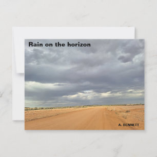 Carte Postale Pluie à l'horizon