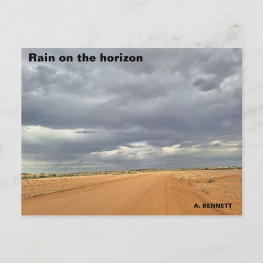 Carte Postale Pluie à l'horizon (Devant)