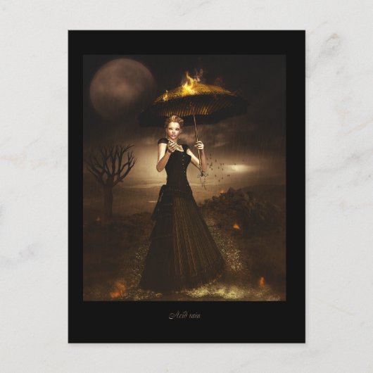 Carte Postale Pluie acide (Devant)