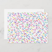 Carte Postale Pluie arc-en-ciel (Devant / Derrière)