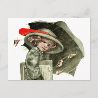 Carte Postale Pluie d'automne