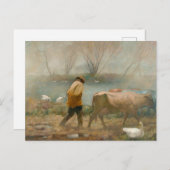 Carte Postale Pluie d'avril par Newell Convers Wyeth (Devant / Derrière)