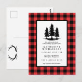 Carte Postale PLUIE DE CADEAUX DE MARIAGE | Vérifications de buf (Devant / Derrière)