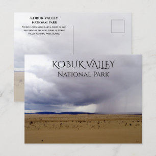 Carte Postale Pluie Descendante sur les dunes, parc national Kob