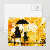 Carte Postale Pluie d'été (Devant / Derrière)