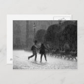 Carte Postale Pluie en chute (Devant / Derrière)