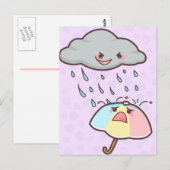 Carte postale Pluie Hurle (Devant / Derrière)