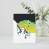 Carte Postale Pluie noire (Debout devant)