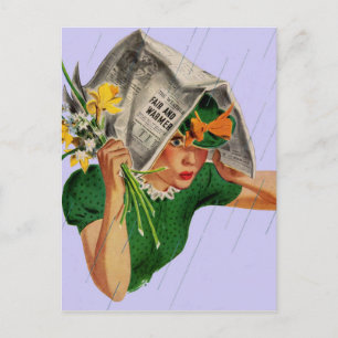 Carte Postale pluie non dans la prévision