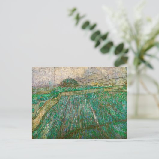 Carte Postale Pluie par Vincent van Gogh (1889) (Debout devant)