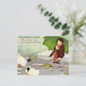 Carte Postale Pluie S'Éloigner (Debout devant)