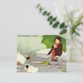 Carte Postale Pluie S'Éloigner (Debout devant)