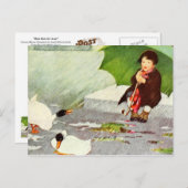 Carte Postale Pluie S'Éloigner (Devant / Derrière)