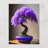 Carte Postale Pluie violette Wisteria Bonsai, poste (Devant)