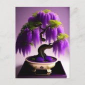 Carte Postale Pluie violette Wisteria Bonsai, poste (Devant)