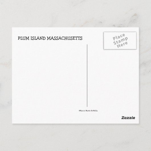 Carte postale Plum Island (Dos)