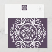 Carte Postale Plum Mandala (Devant / Derrière)