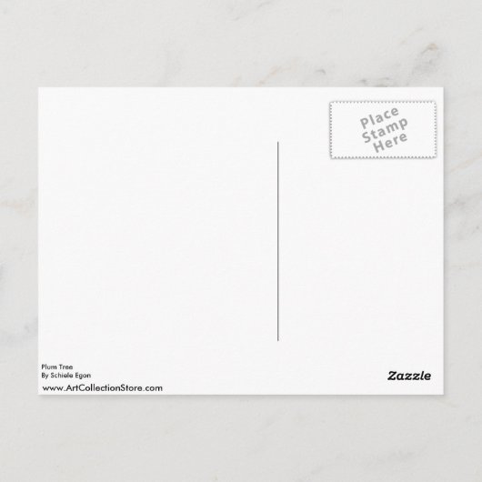 Carte Postale Plum Tree Par Schiele Egon (Dos)