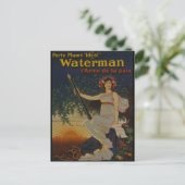 Carte Postale Plume 1919-Porte Idéal (Debout devant)