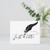 Carte Postale Plume personnalisée (Debout devant)