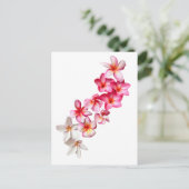 Carte Postale Plumeria Fleurs Collage (Debout devant)