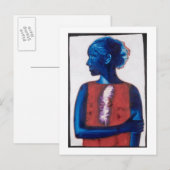 Carte Postale Plumes blanches (Devant / Derrière)