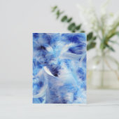 Carte Postale Plumes bleues (Debout devant)