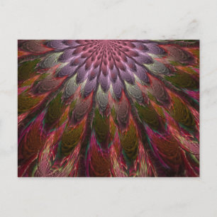 Carte Postale Plumes de paon