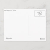 Carte Postale plumes de paon (Dos)
