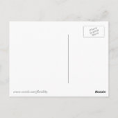 Carte Postale Plumes de paon beige au chocolat Brown (Dos)