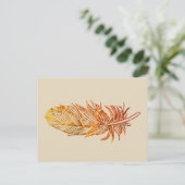 Carte postale Plumes d'or (Debout devant)