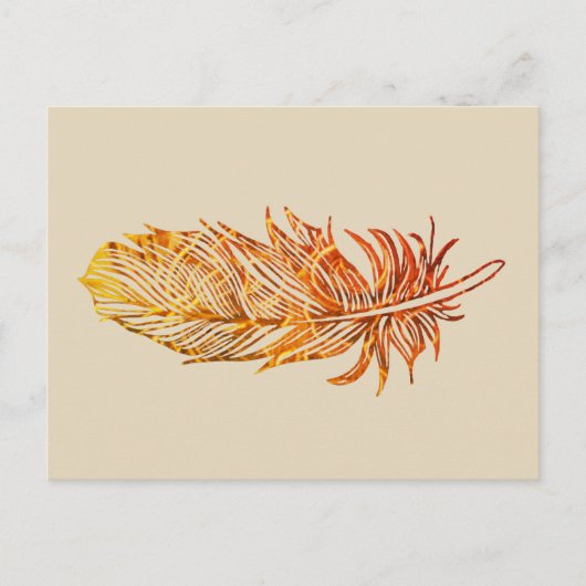 Carte postale Plumes d'or (Devant)