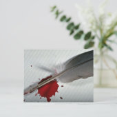 Carte Postale Plumes, encre (Debout devant)