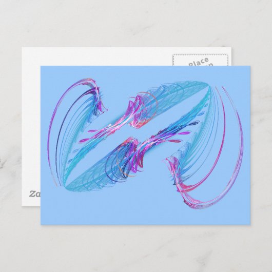 Carte Postale Plumes miroir (Devant / Derrière)