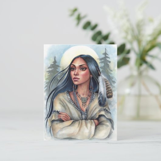 Carte postale Plumes sacrées (Debout devant)