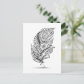 Carte Postale Plumes tribales inspirées (Debout devant)