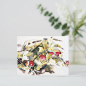 Carte Postale Plums, célèbre tableau de Charles Demuth, (Debout devant)