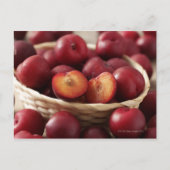Carte Postale Plums dans le panier (Devant)